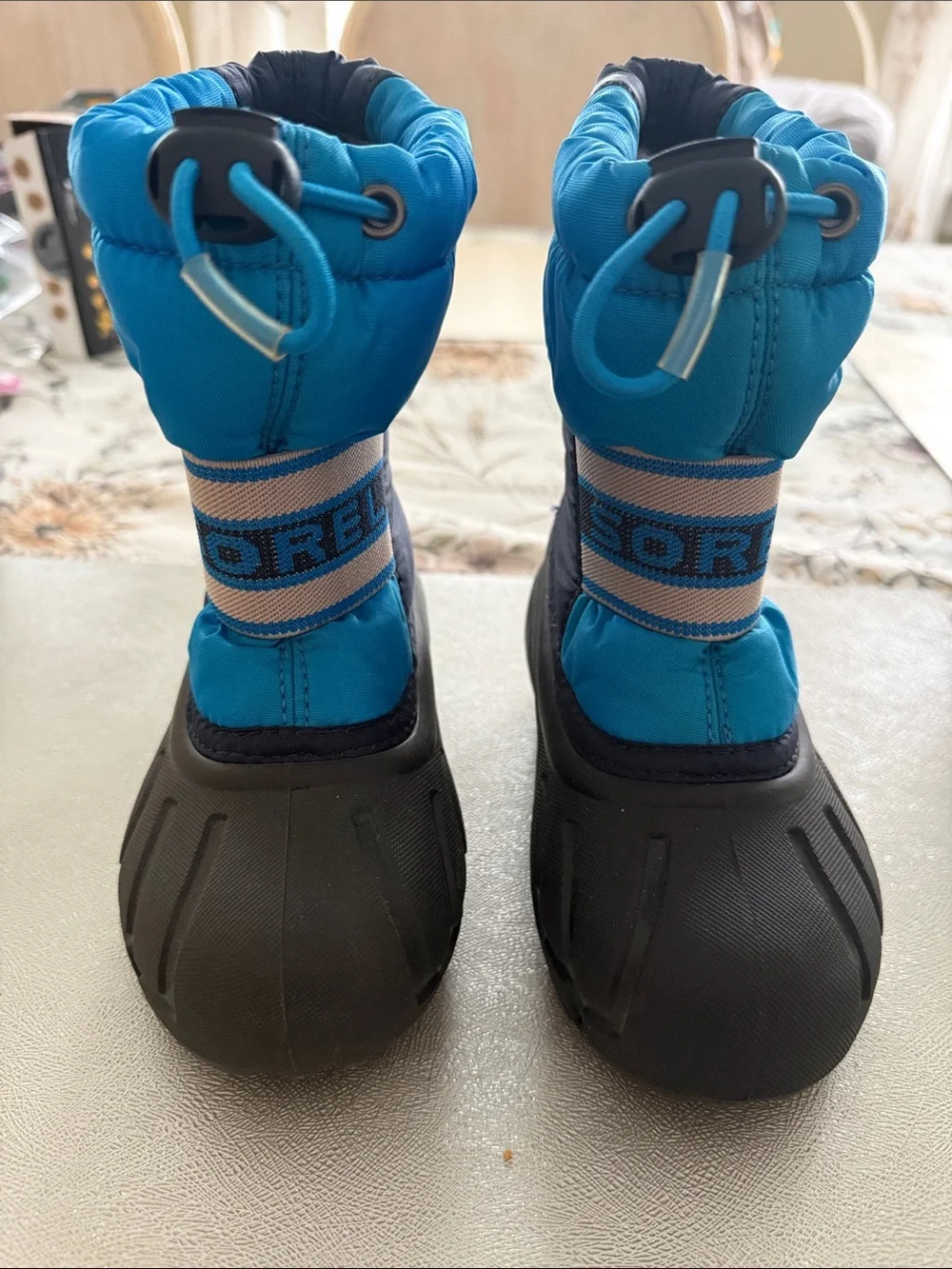 Sorel Kids Blue and Black Insulated Snow Boots
